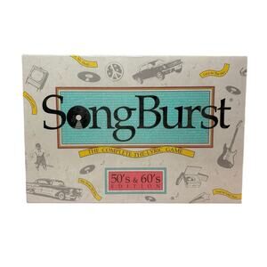VTG SongBurst 50s & 60s Edition Board Game by Hersch Co. 1990 NOS Sealed Unused